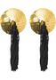Gold Sequin With Black Tassel